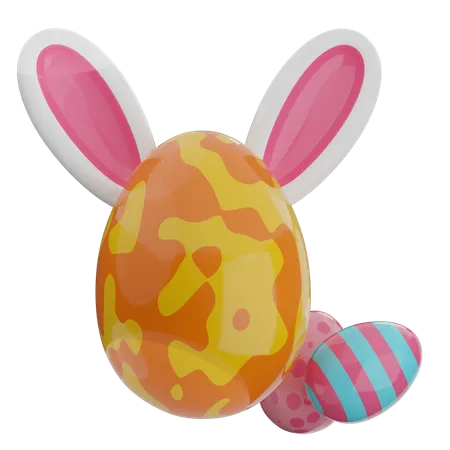 Egg Bunny  3D Icon