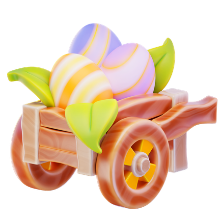 Egg Cart  3D Icon