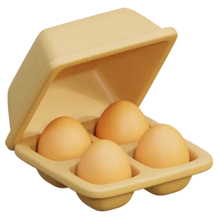 Egg Carton  3D Icon