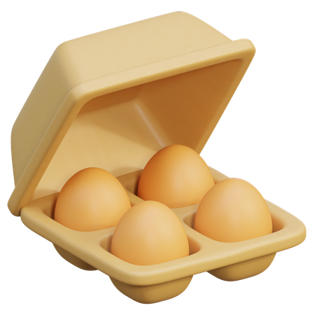 Egg Carton  3D Icon