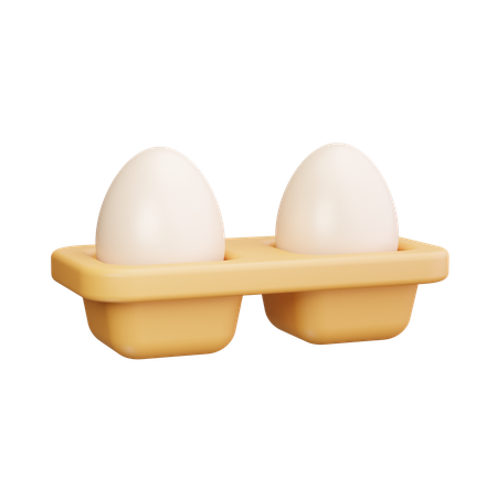 Egg Carton  3D Icon