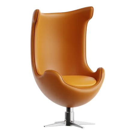 Egg chair  3D Icon