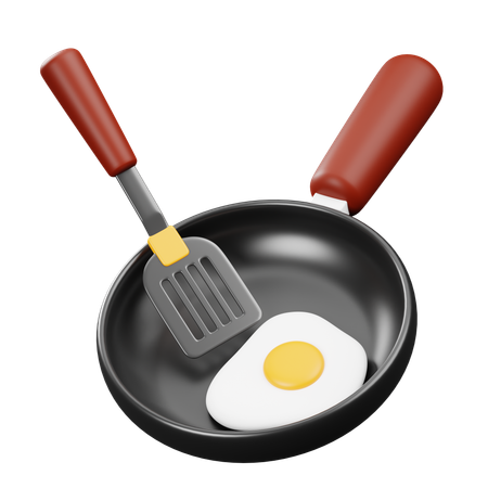 Egg Cooking  3D Icon