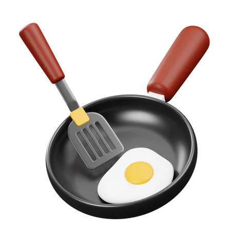 Egg Cooking  3D Icon