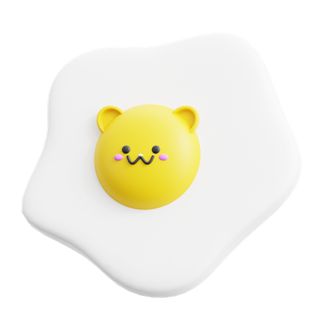 Egg Cute  3D Icon