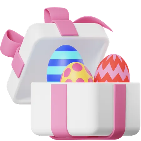 Egg Giftbox  3D Icon