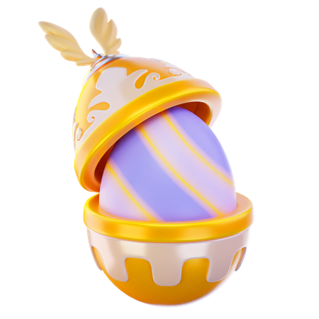 Egg In Egg  3D Icon