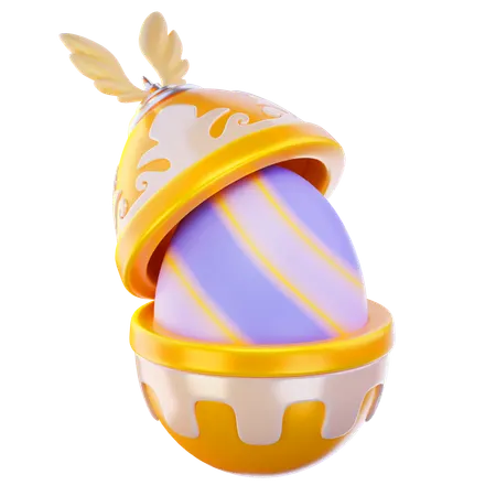 Egg In Egg  3D Icon