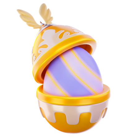 Egg In Egg  3D Icon