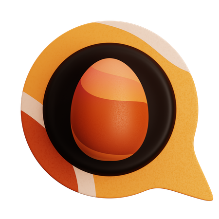 EGG MESSAGE  3D Icon