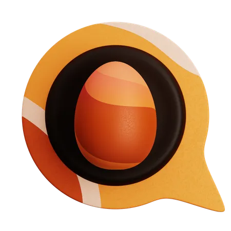 EGG MESSAGE  3D Icon