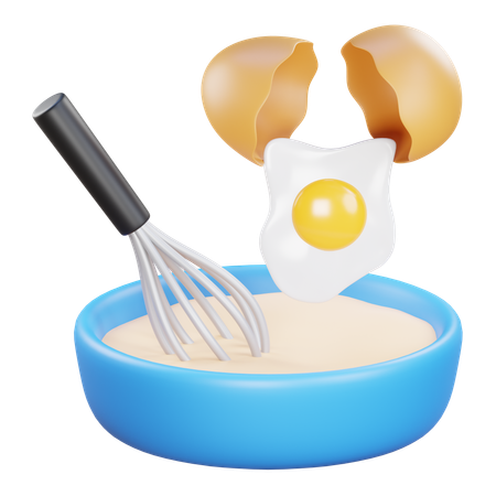 Egg Mixture  3D Icon