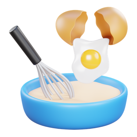 Egg Mixture  3D Icon