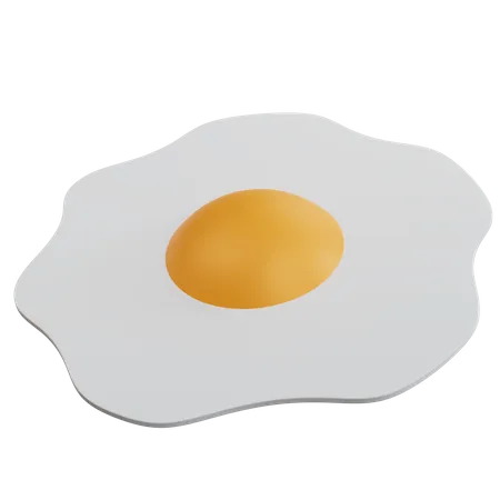 Egg Omelet 3D Icon