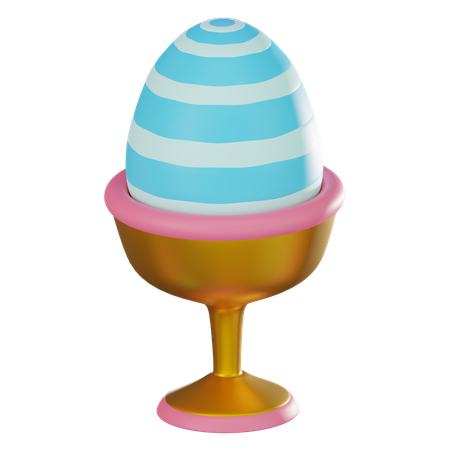 Egg On Cup  3D Icon