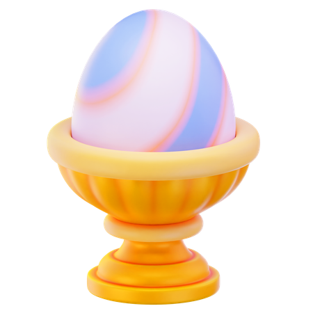 Egg On Cup  3D Icon