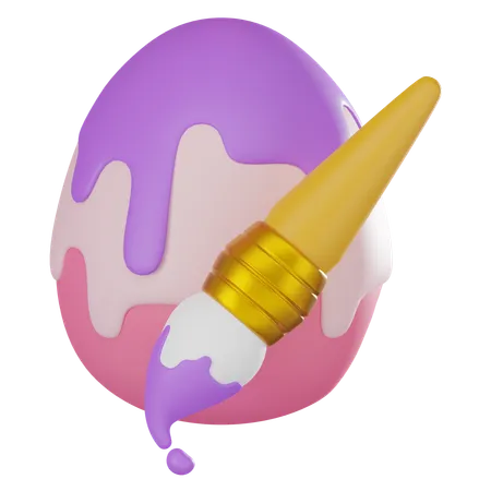 Egg Painting  3D Icon