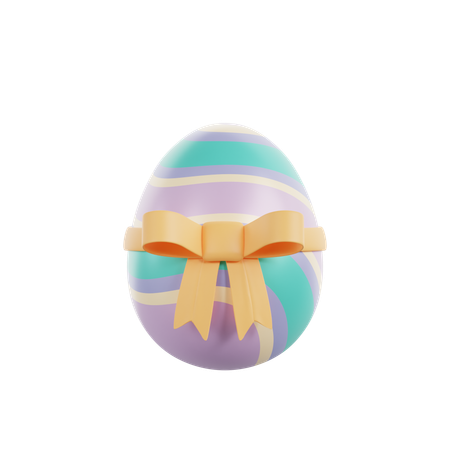 Egg Ribbon  3D Icon