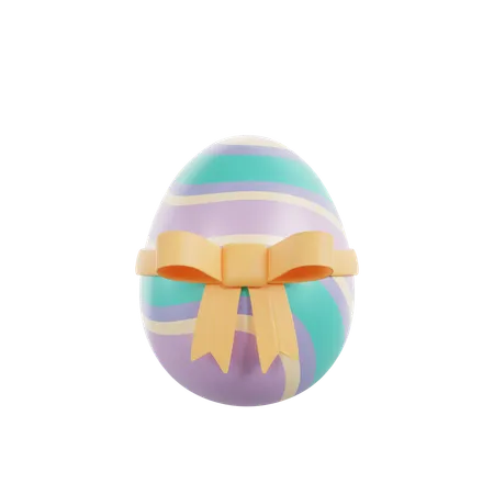 Egg Ribbon  3D Icon