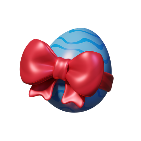 Egg Ribbon  3D Icon