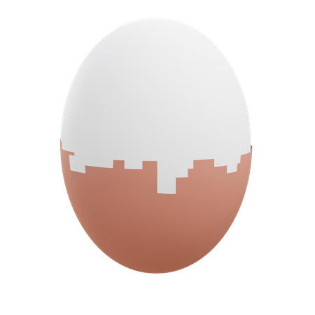 Egg Shell  3D Icon