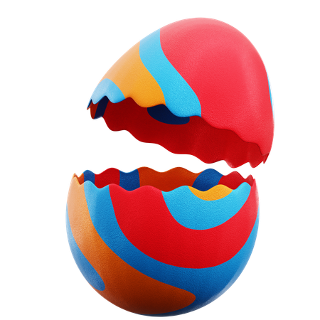 Egg Shell  3D Icon