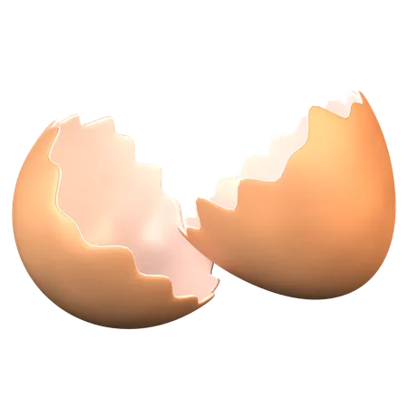 Egg Shell  3D Icon