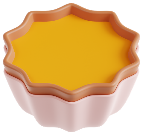 Egg Tart  3D Icon