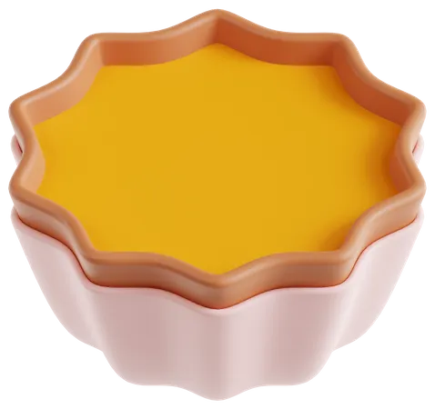 Egg Tart  3D Icon