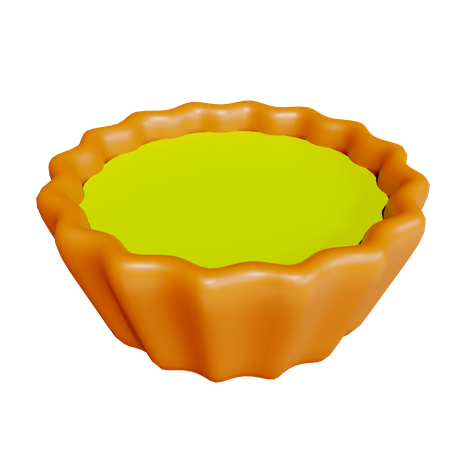 Egg Tart  3D Icon