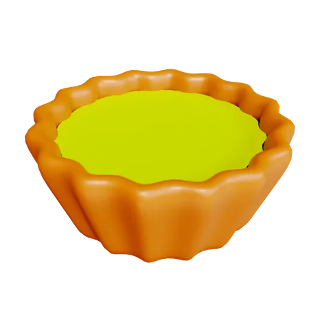 Egg Tart  3D Icon