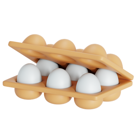 Egg tray  3D Icon