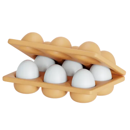 Eggs In A Basket 3D Icon