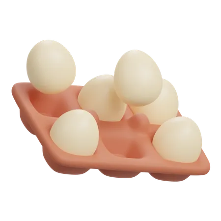 Egg tray  3D Icon