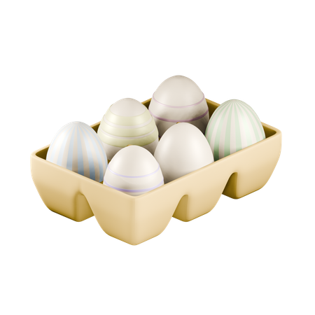 Egg Tray  3D Icon