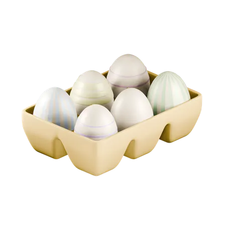 Egg Tray  3D Icon
