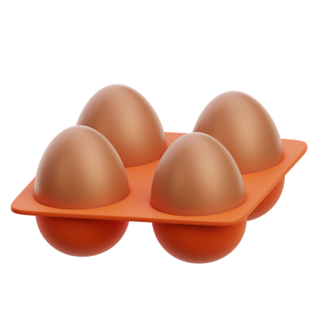 Egg Tray  3D Icon
