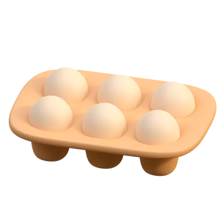 Egg Tray  3D Icon