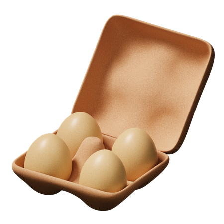 Egg Tray  3D Icon