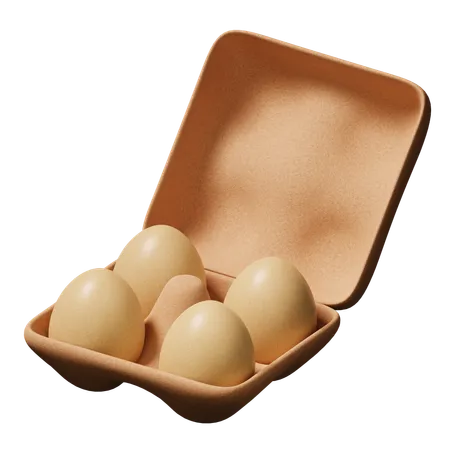 Egg Tray  3D Icon