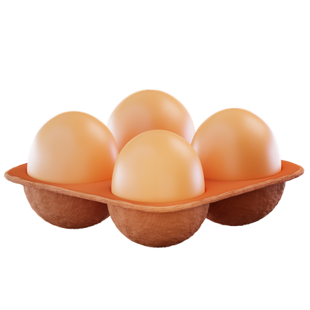 Egg Tray  3D Icon
