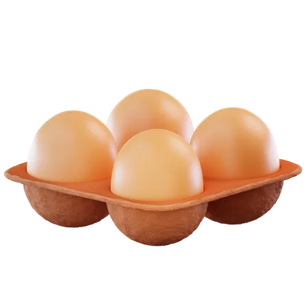 Egg Tray  3D Icon