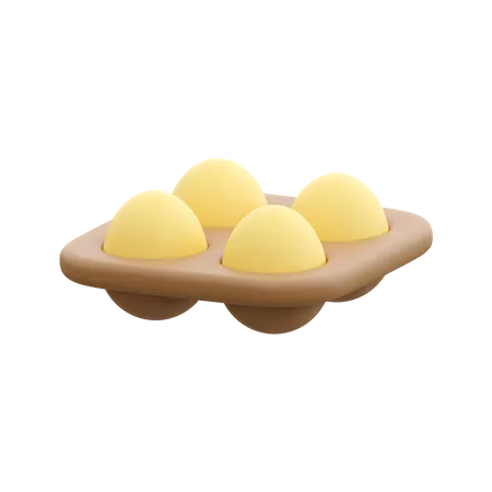 Egg Tray  3D Icon