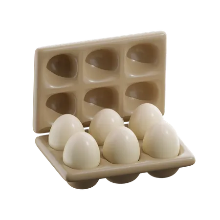 Egg Tray  3D Icon