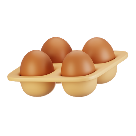 Egg tray  3D Icon