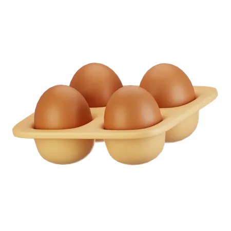 Egg tray  3D Icon