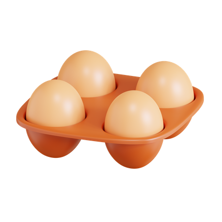 Egg Tray  3D Icon