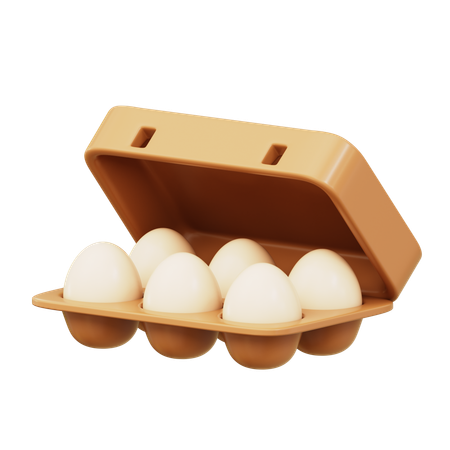 Egg tray  3D Icon