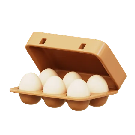 Egg tray  3D Icon