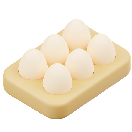 Egg Tray  3D Icon